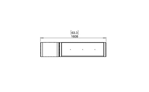 Ecosmart Fire Flex 60IL.BX1 Island Fireplace Insert - Black Finish / Stainless Steel Burner - ESF.FX.60IL.BX1